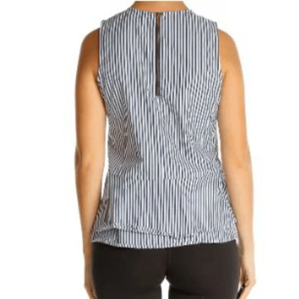 Michael Michael Kors Striped‎ Peplum blouse, Size Small